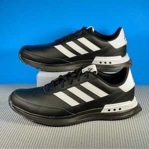 Adidas S2G Leather Spikeless Golf Shoes NEW Men’s black white